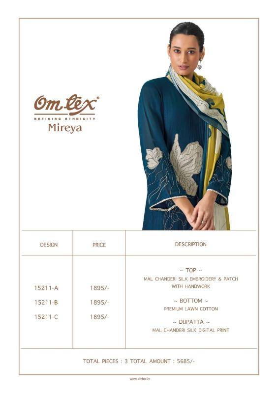 Omtex mireya silk Kolkata dress material wholesale market